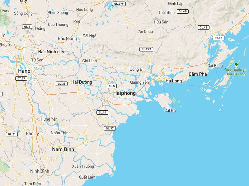 Bản đồ các tỉnh phía Bắc Việt Nam